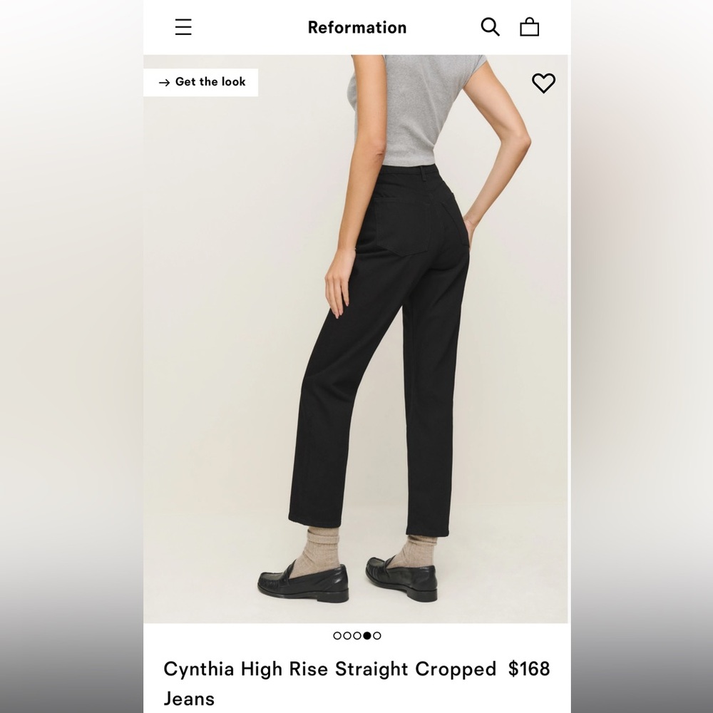 Cynthia High Rise Straight Cropped Jeans